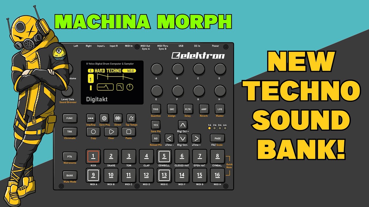New Digitakt Sound Bank Machina Morph Techno Frequencies YouTube
