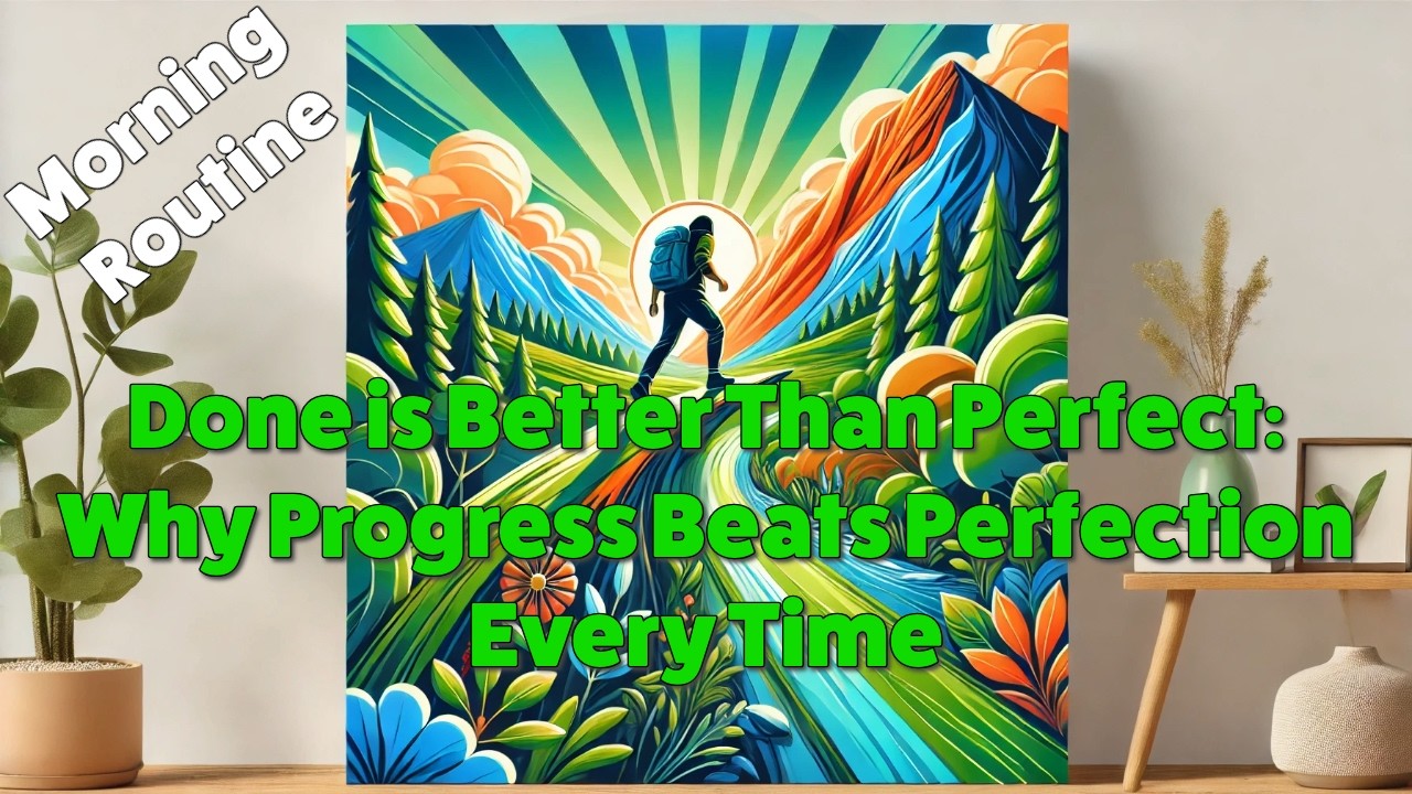 Daily Morning Routine - Done is Better Than Perfect: Why Progress Beats ...