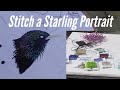 Starling. Page 5 in Marion's Fabric Bird Book