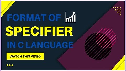 Format Specifier in C hindi urdu   2nd year computer chapter 10   ICS Part 2   Prof  Waqar