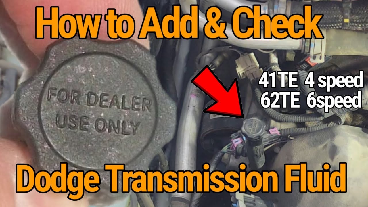 Video3: Proper Way Adding \U0026 Checking Transmission Fluid Level Journey Avenger, Charger, Caravan 3.6L