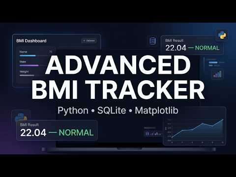 Advanced BMI Tracker | Python, Tkinter, SQLite & Matplotlib | Oasis Infobyte Internship