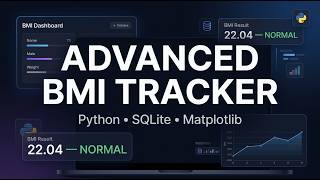 Advanced BMI Tracker | Python, Tkinter, SQLite & Matplotlib | Oasis Infobyte Internship