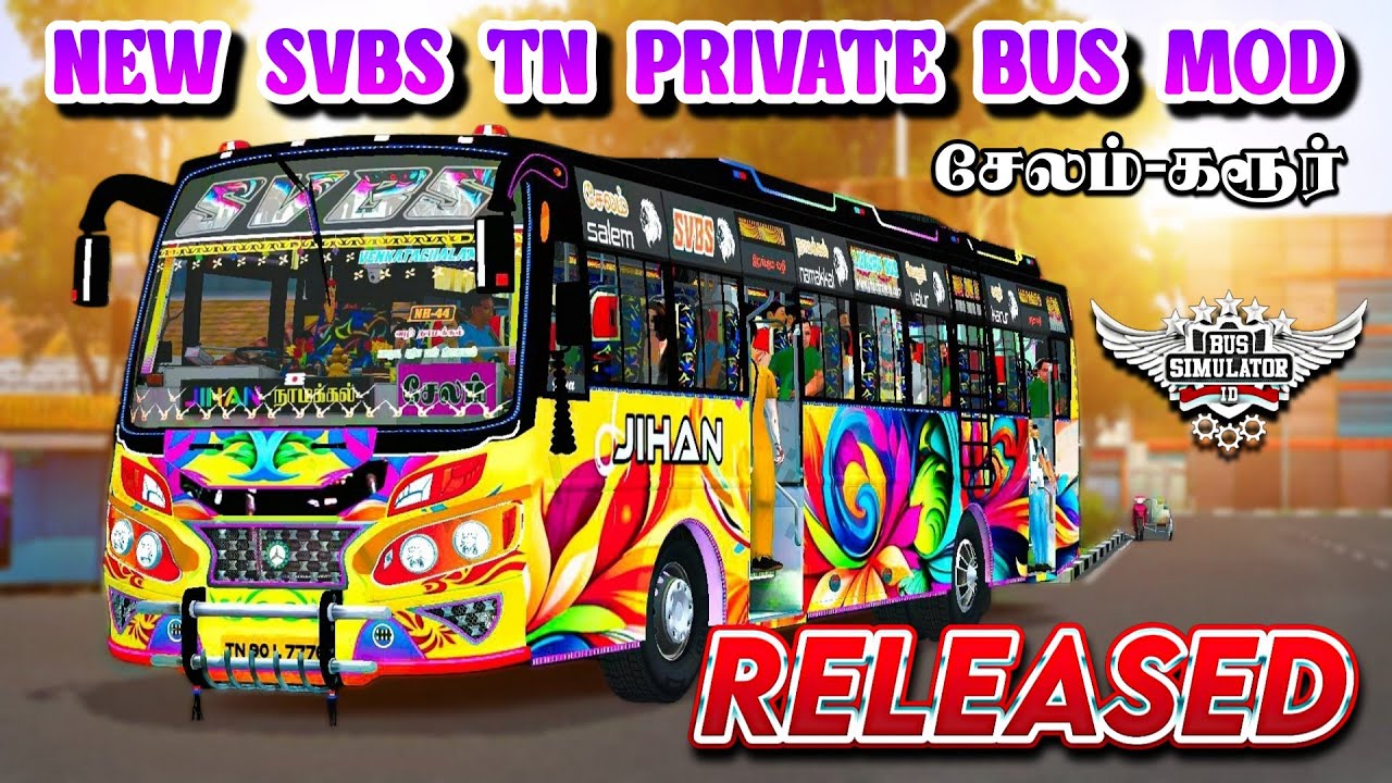 SVBS Tn Pvt Bus Mod Livery|Released|Download|Bussid 