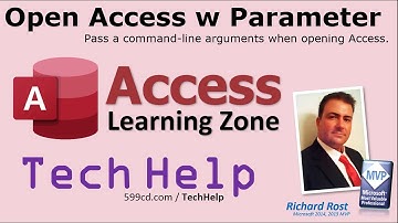 Opening Microsoft Access with Command Line Parameters, Switches, Arguments - Command Function