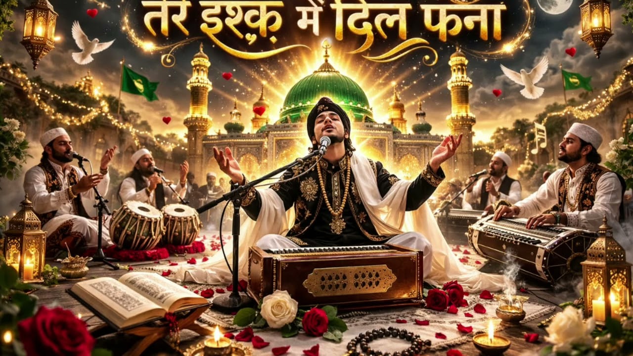 Tere Ishq Mein Dil Fana” is a spiritual Sufi Qawwali that reflects the journey of