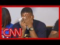 Student breaks down after learning classmate died in shooting