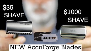 Shaving Off Beard Using New AccuForge Blades