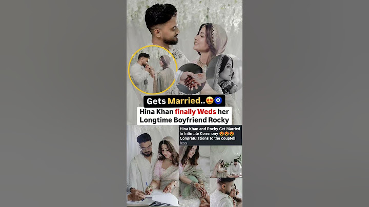Hina khan gets married to longtime boyfriend Rocky in intimate ceremony #news#hinakhan#wedding#love