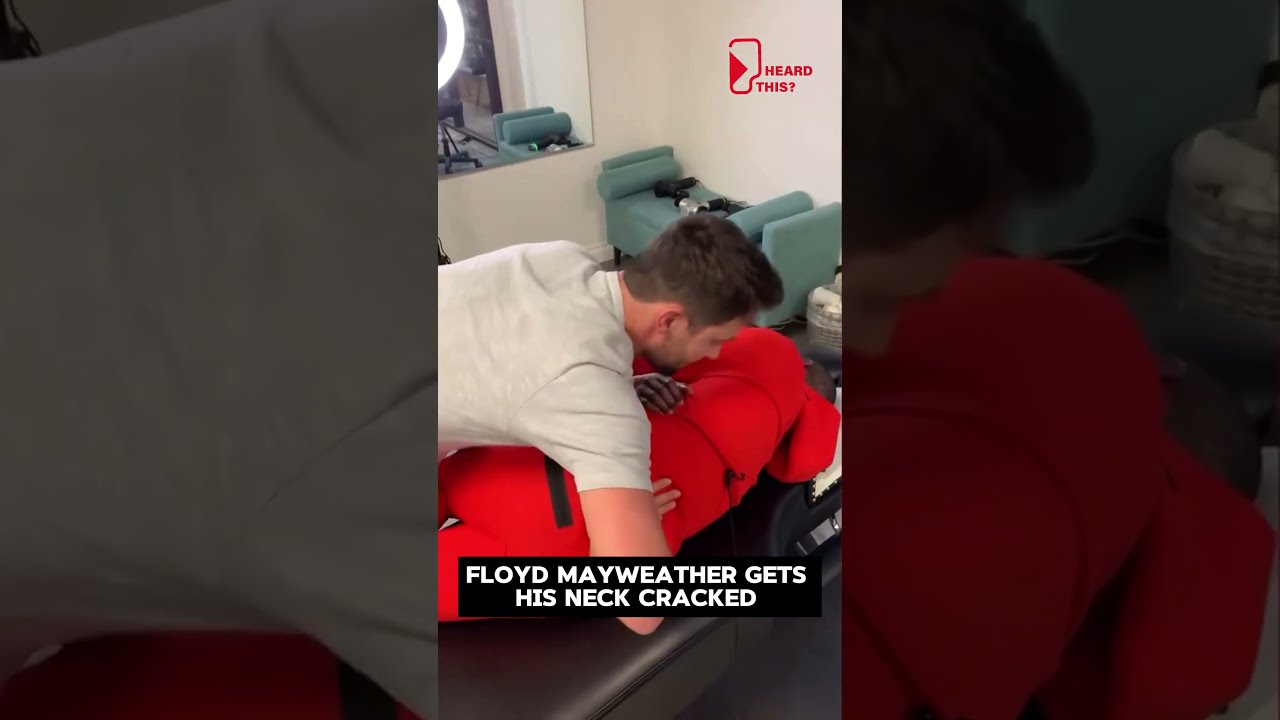 Floyd Mayweather Gets Neck Cracked Full Body Adjustment By Celebrity Chiropractor