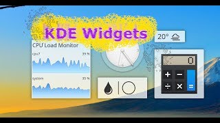 Add Widgets in KDE - Linux Desktop