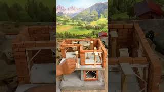 Building Mini Houses with BRICKS for 3 Months: The Life-ChangingExperience #house #diy#miniature