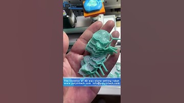 The Inventor And Manufacturer of 3D Automatic Wax/Metal stone setting robot#jewelry #stone#wax