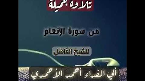 تلاوة جميله للشيخ أحمد الاحمدي