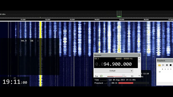 Spectacular meteor scatter FM broadcast band