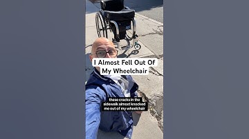 I Almost Fell Out Of My Wheelchair #disability #accessibility #sidewalk #safety