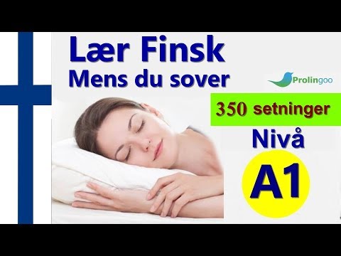 Video: Sådan Lærer Du Finsk