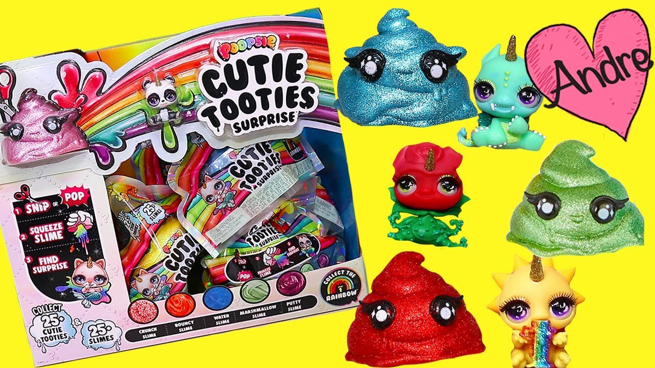 Andre abriendo juguetes Cutie Tooties con slime | Nos salen Super Ultra  Raros - YouTube