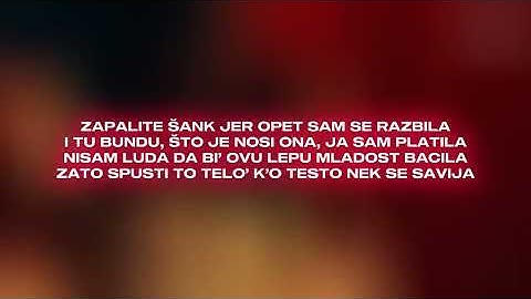Nikolija - Testo [feat. Amna] (Lyrics Video | Album Lavina)