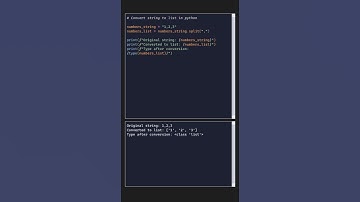 Convert String to List in Python (type casting) #typecasting #python #pythonstring  #pythonlist