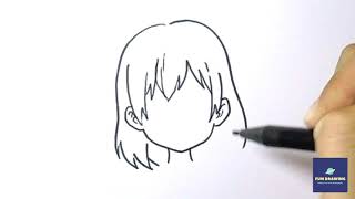 How to Draw anime hair girl