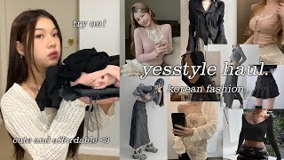 yesstyle korean clothing try on haul