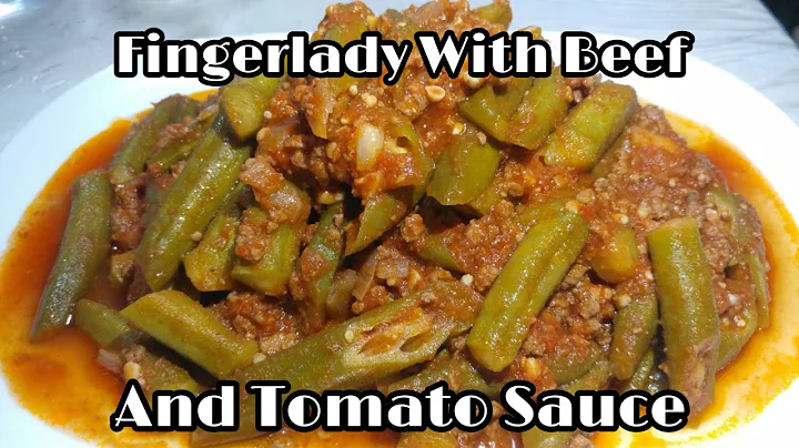 HOW TO COOK THE FINGER LADY/OKRA WITH THE GROUND BEEF AND TOMATO SAUCE | ARABIC INSPIRED RECIPE