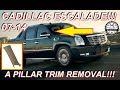 How to Remove A Pillar Trim 2007-2014 Escalade Tahoe Suburban Silverado Yukon Sierra Avalanche Fix