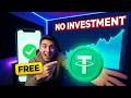 Free USDT Earning Website | Live Withdraw Proof | No Investment