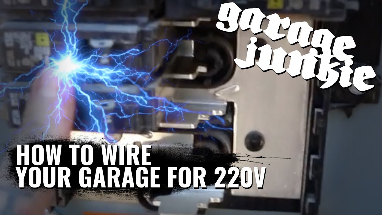 How To Wire Your Garage For 220v - YouTube