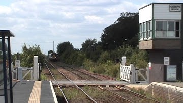EMT Class 158s passing through Hubberts Bridge Station 09/08/2011