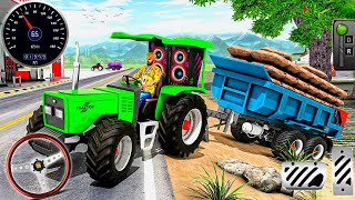Real Indian Farming Tractor Simulator - Offroad Transporter Truck Trolley Driving: Android Gameplay