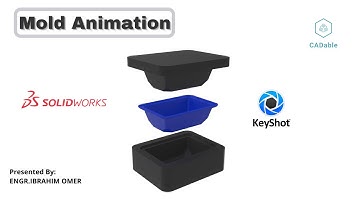 Mold Animation | Plastic Mold | SOLIDWORKS2020 | Keyshot9 | CADable |