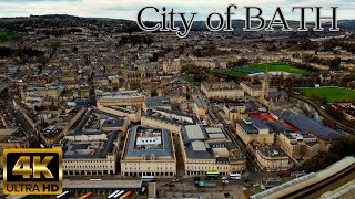 Bath's Timeless Beauty From Above 4K Aerial Video