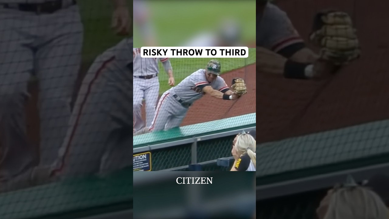 Risky fake throw to first to try and get the out at third, a breakdown