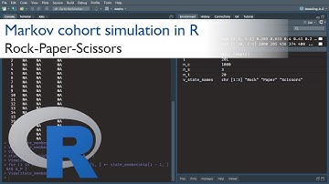 Markov cohort simulation in R  - Rock-Paper-Scissors
