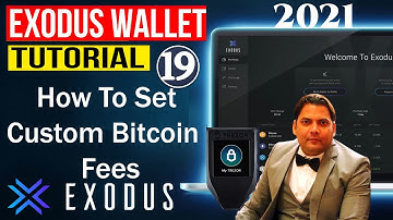 How To Set Custom Bitcoin Fees in Exodus Wallet | Best Cryptocurrency Wallets