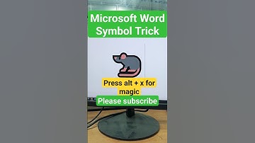 Mouse symbol | Ms word Shortcut key |Ms word symbol tips and tricks #shorts #ytshorts