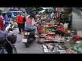 Phsa Kandal Evening Street Market - Daily Lifestyle of Vendors &amp; Buyer Selling, Buying Some Food