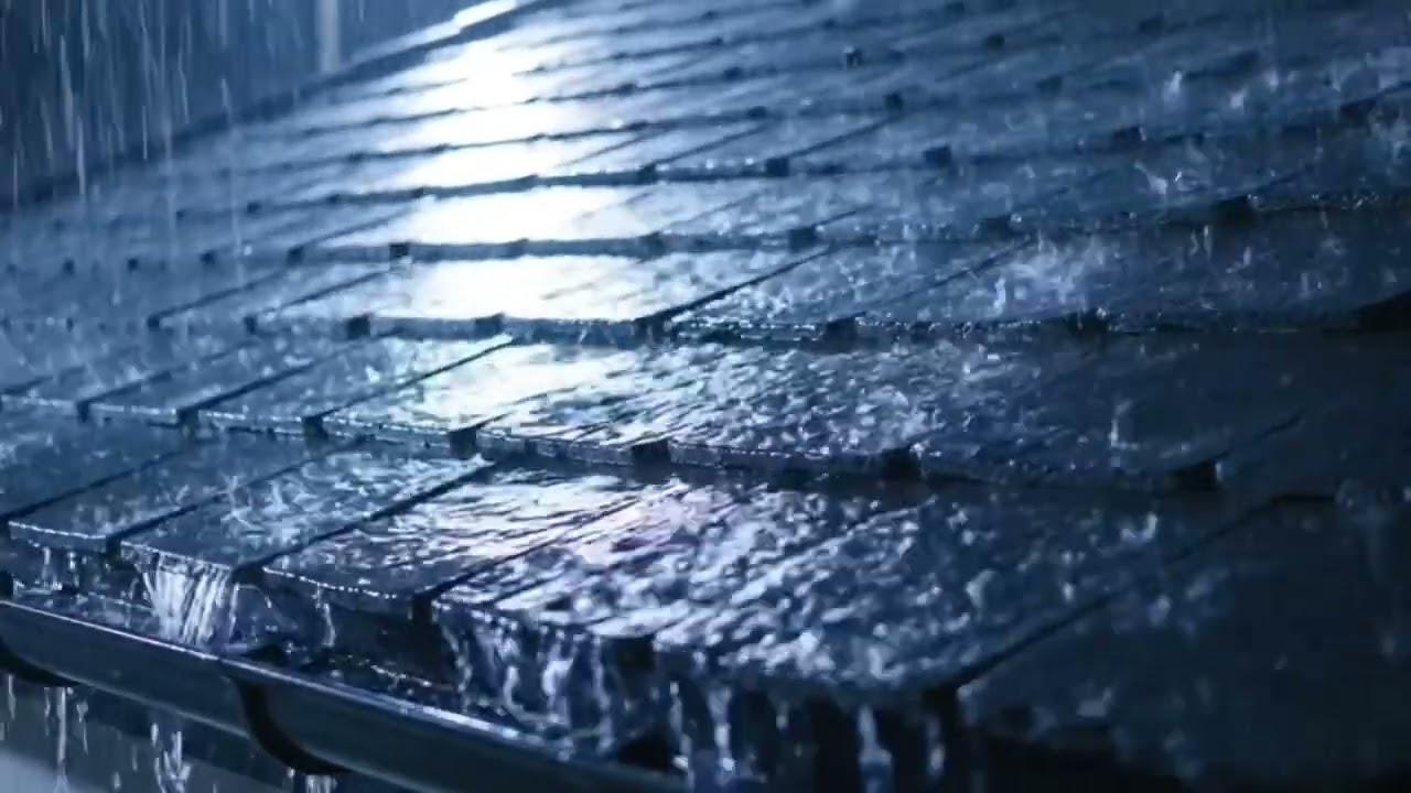 Heavy Rain on Roof (Natural Brown Noise) | Deep Bass Rain for Sleep