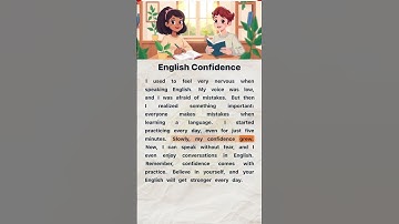 How to Build Confidence in English Speaking📚 | English Reading and Listening Practice #easyenglish