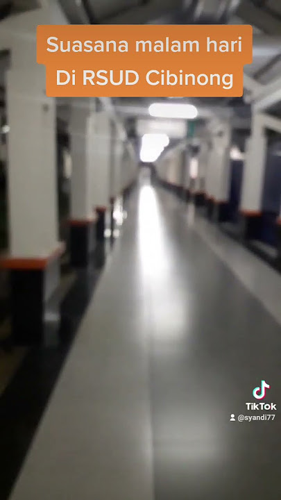 Suasana di malam hari RSUD Cibinong