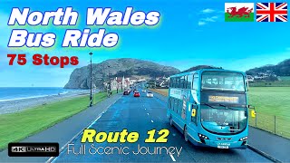 Llandudno Bus Ride  Route 12  Llandudno to Rhyl Town Centre | Full Journey