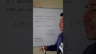 Aproximar un número decimal por defecto y por exceso. Aproximar un número decimal por defecto y por exceso.