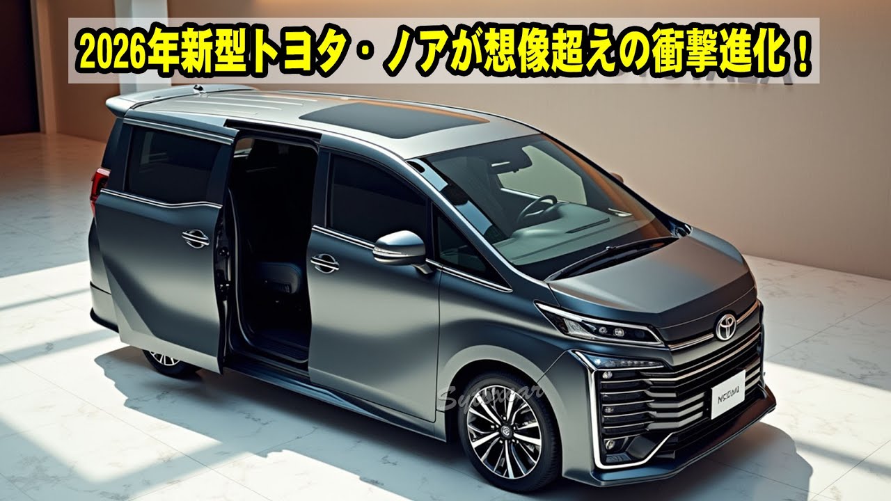 ノア　③ The 2026 new Toyota Noah is a shocking evolution beyond