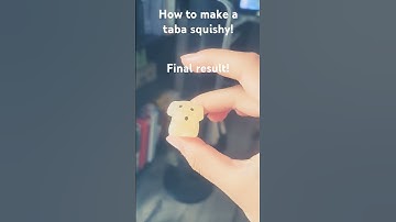 How to make a taba squishy with only one item!! #easy #mochi #cute #tabasquishy