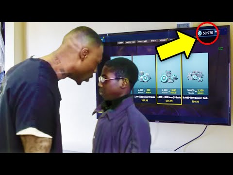 Kid STOLE DADS&rsquo;s Credit Card To Buy V-Bucks! (fortnite)