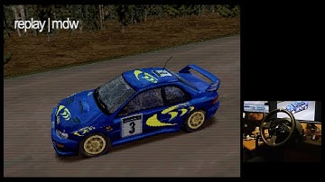 MiSTer FPGA  -  Colin McRae Rally 2.0 [Wheel & Pedals - Subaru Impreza - Finland] / PlayStation