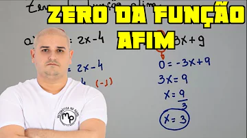 Como definir algebricamente o zero de uma função?