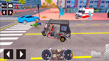Tuk Tuk auto rickshaw driver 3D game - #188 auto rickshaw driving game - Android iOS Gameplay